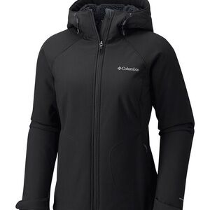 Columbia Phurtec Softshell Jacket Hooded Black Size Large